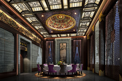 龙陵低调奢华的新中式酒店设计效果图